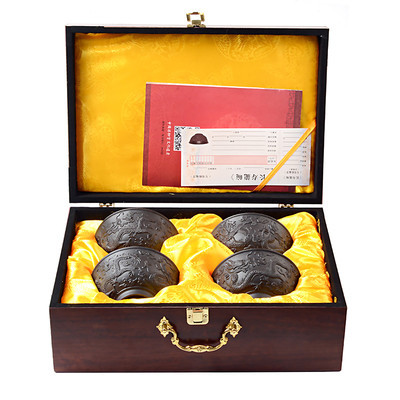 大量长寿龙碗紫砂碗浮雕碗浮雕双龙碗养生碗批发会销礼品